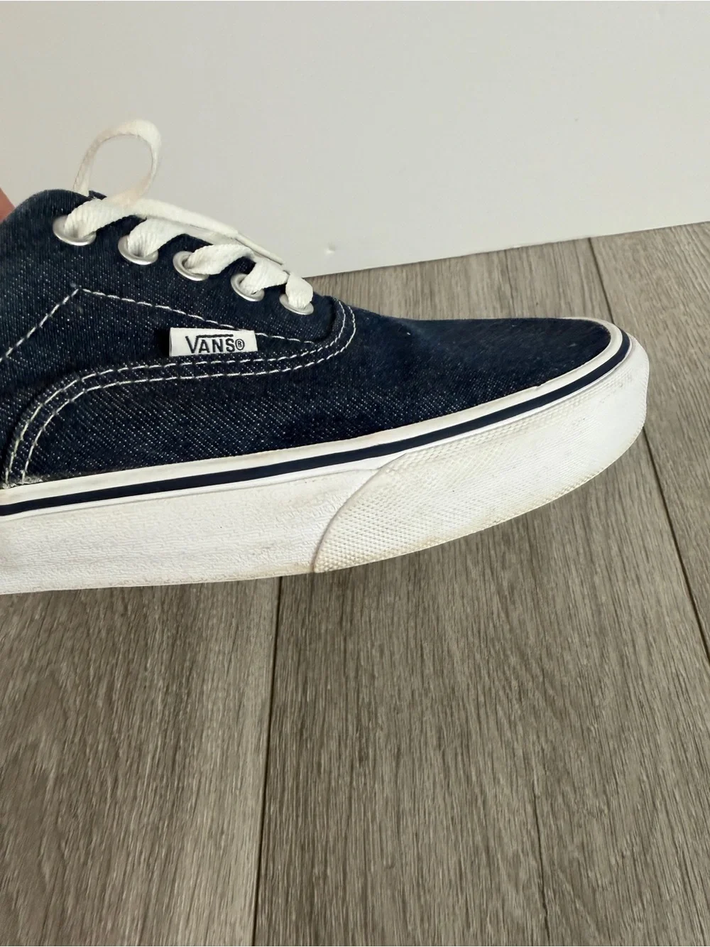RARE VANS Classic Era Blue Jeans Denim Two Tone Brown Sz 10.5 Men's Shoes